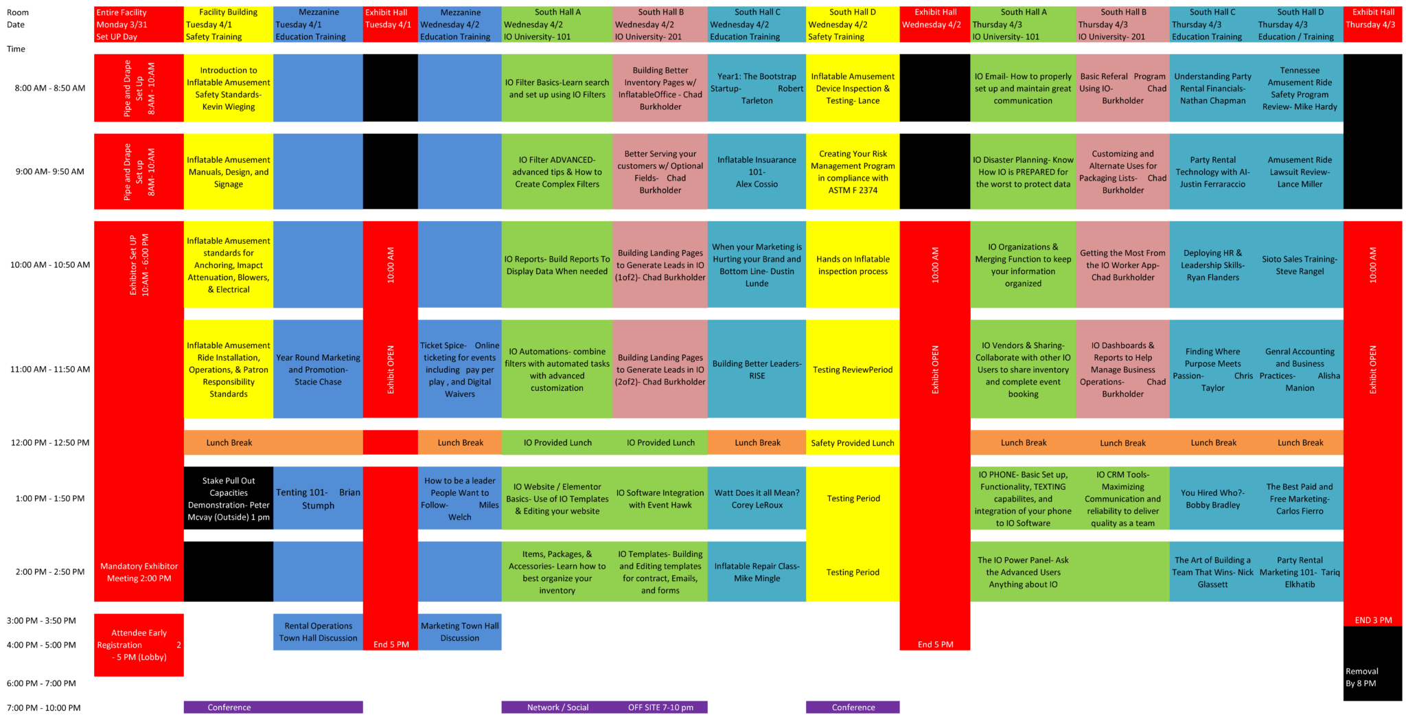 IOA Conference schedule Education